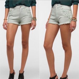 BDG Denim Studded Shorts in Size 24